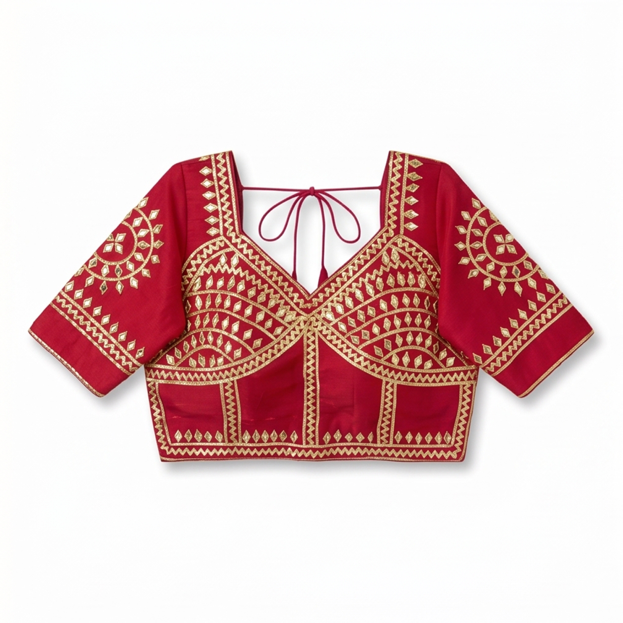 New Exclusive Gaji Silk Blouse with Designer Gota Patti Work Blouse PRD (PINK)