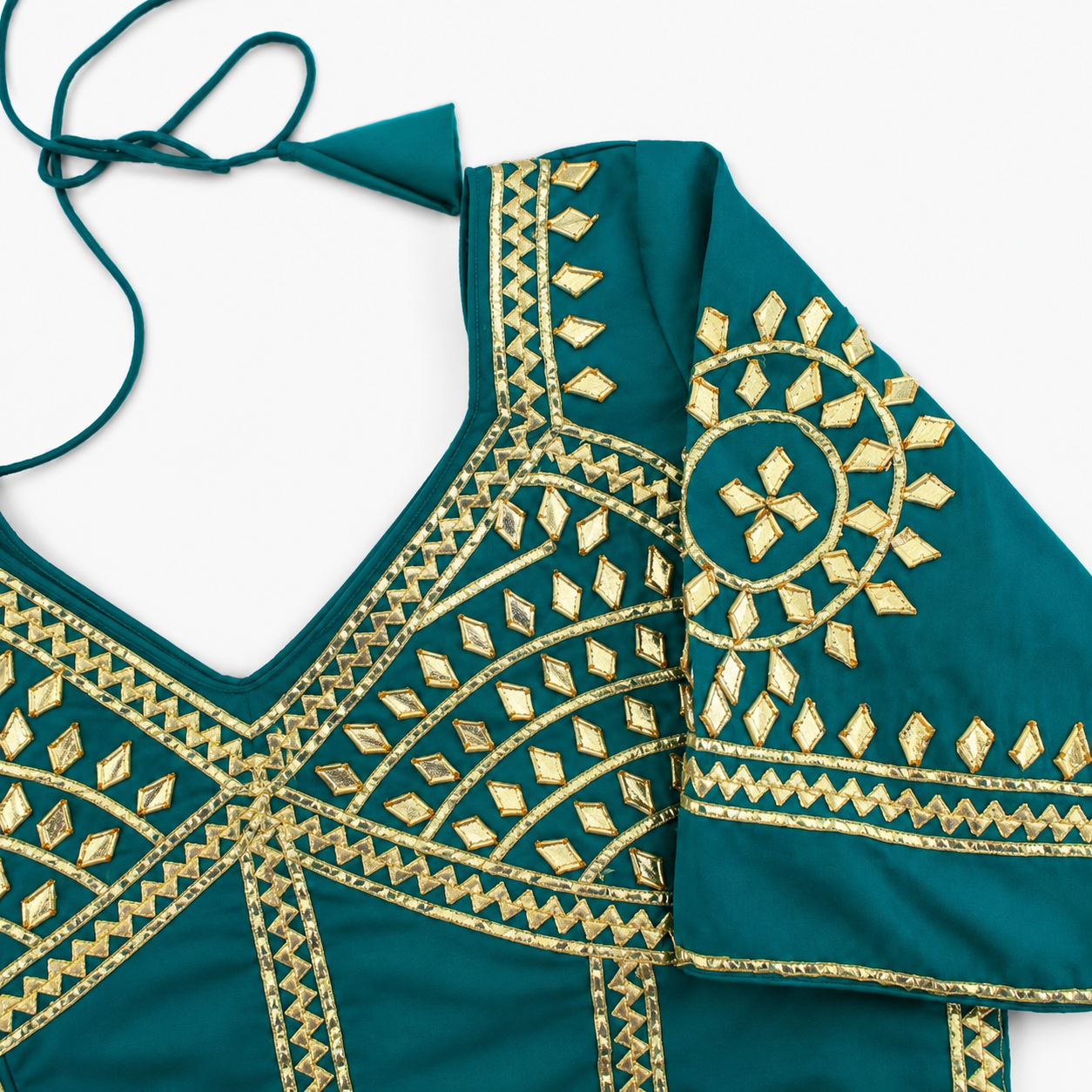 New Exclusive Gaji Silk Blouse with Designer Gota Patti Work Blouse PRD (RAMA)