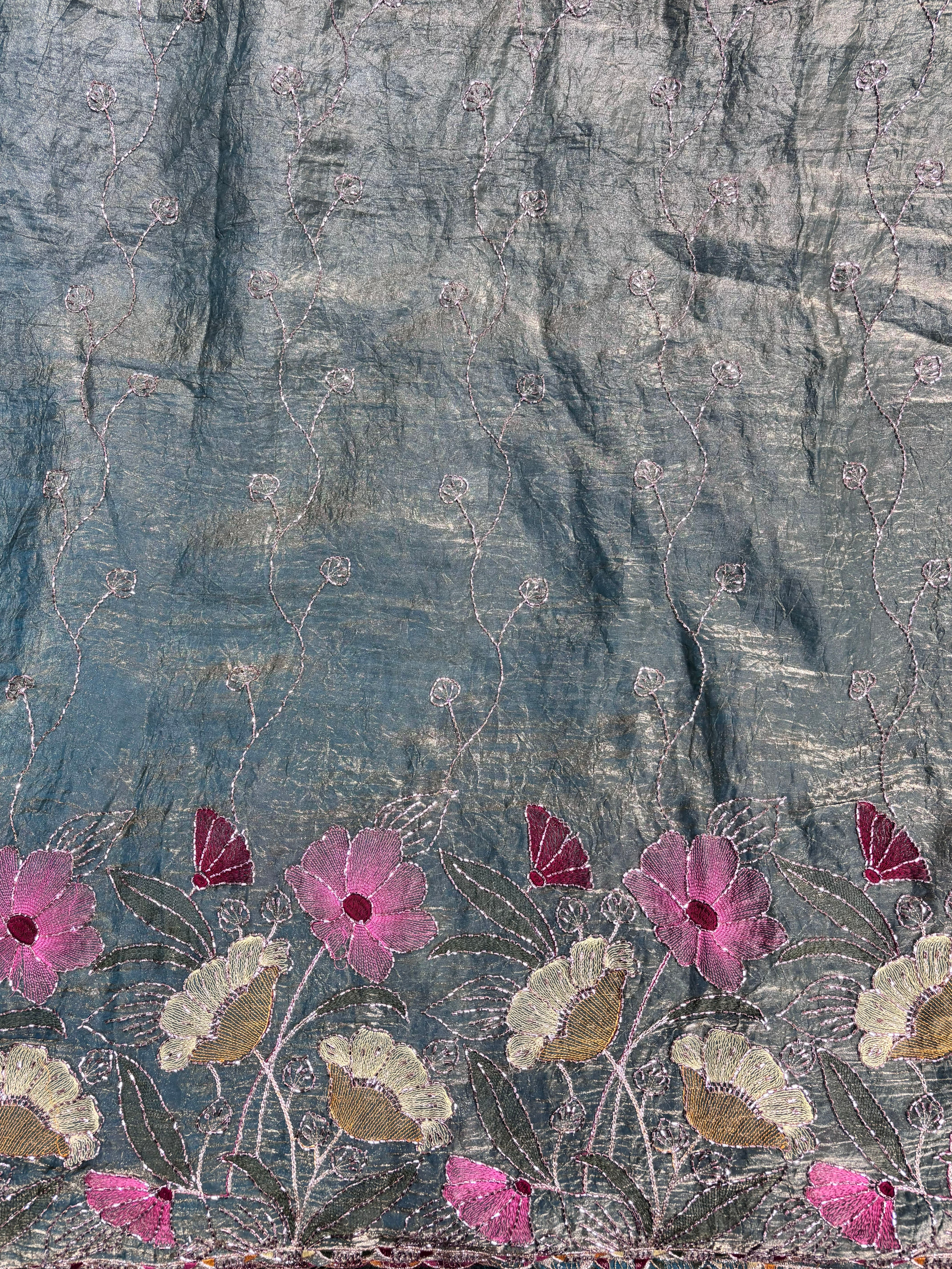 Floral Border Vine Design Fabric