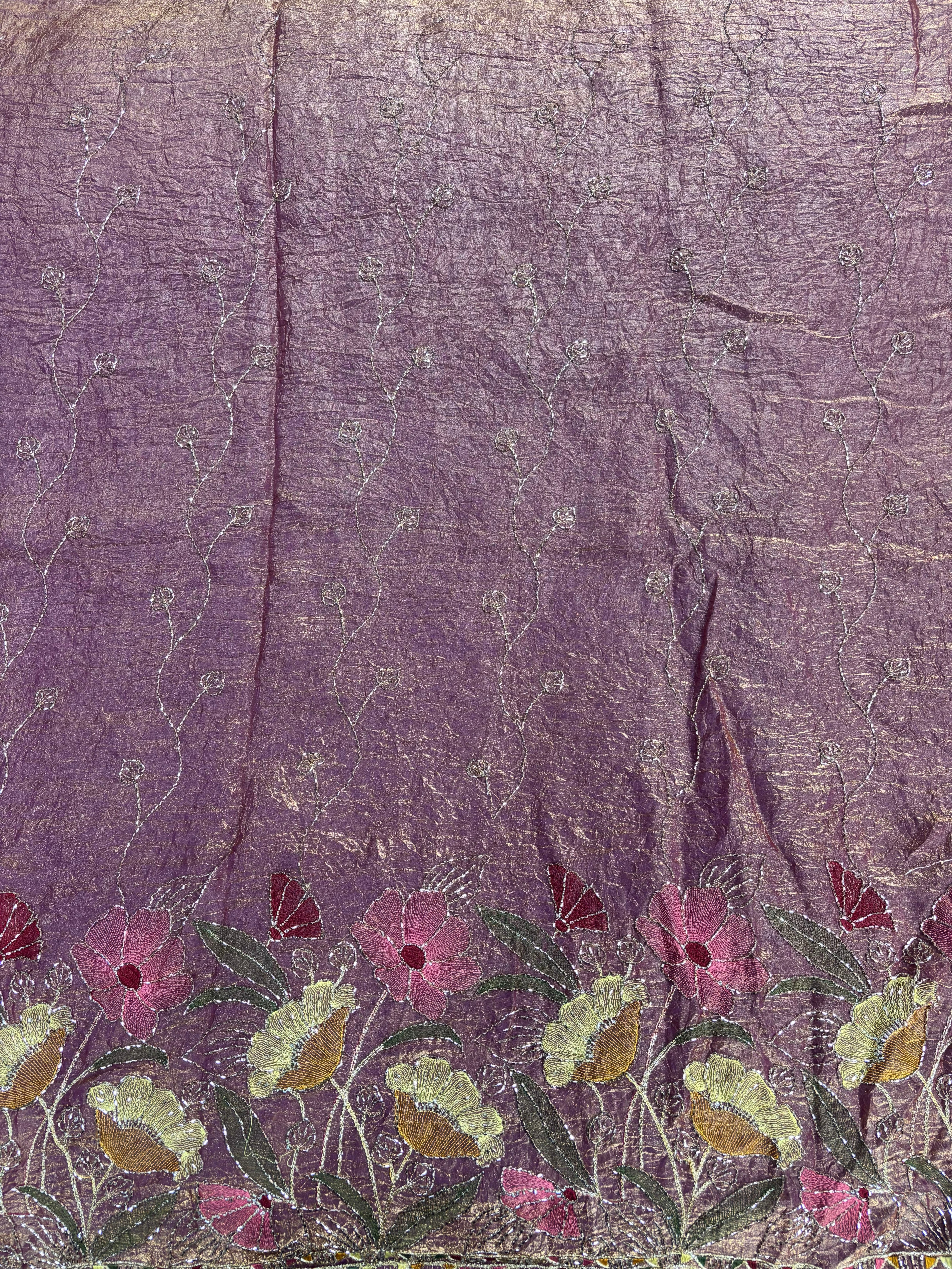 Floral Border Vine Design Fabric