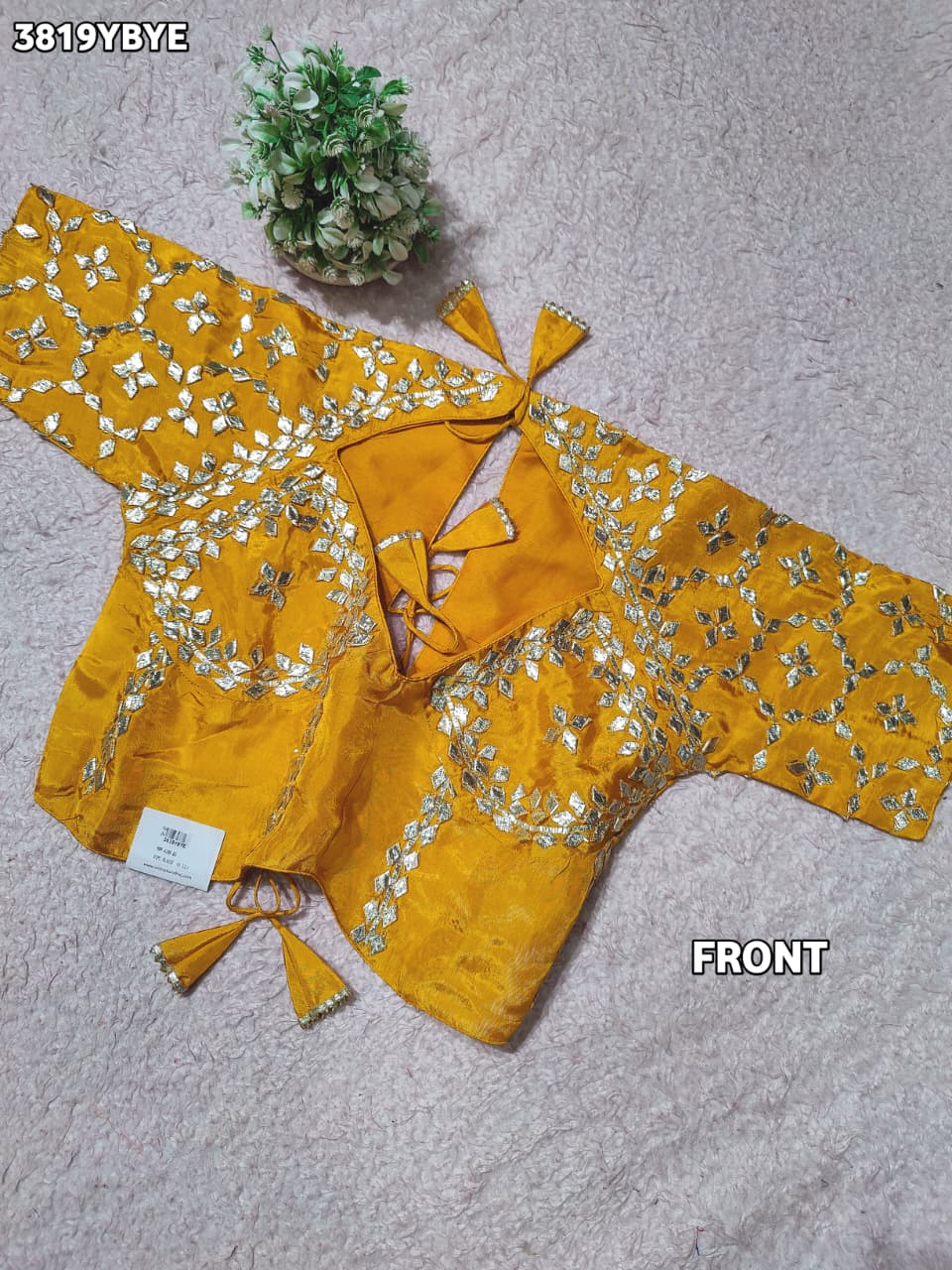 Royal Touch HO Silk Blouse with Elegant Gota Patti Work  JNK
