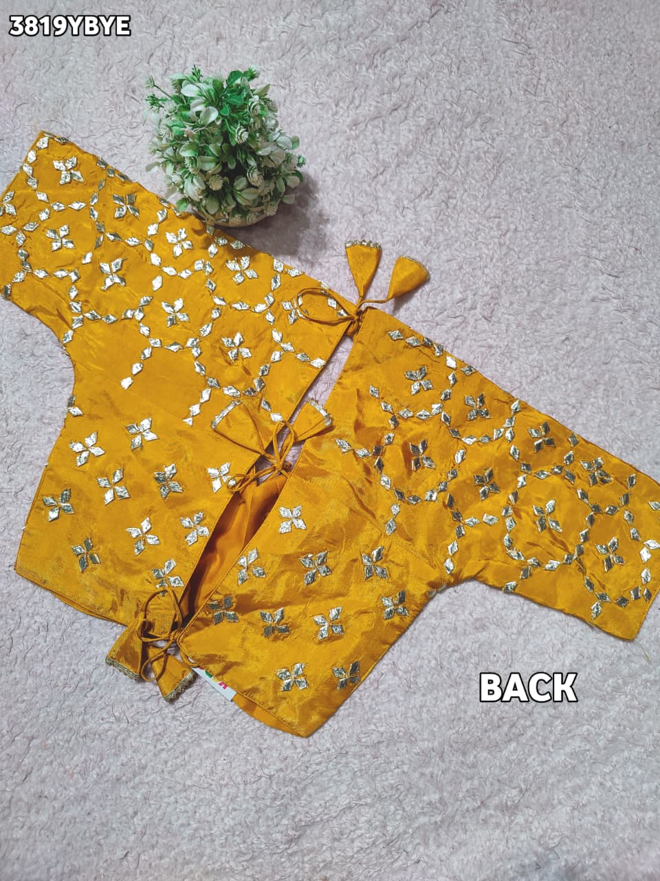 Royal Touch HO Silk Blouse with Elegant Gota Patti Work  JNK