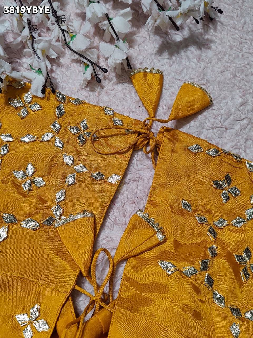 Royal Touch HO Silk Blouse with Elegant Gota Patti Work  JNK