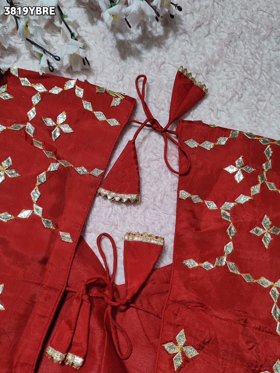 Traditional Gota Patti Work HO Silk Blouse for Festive Look   JNK