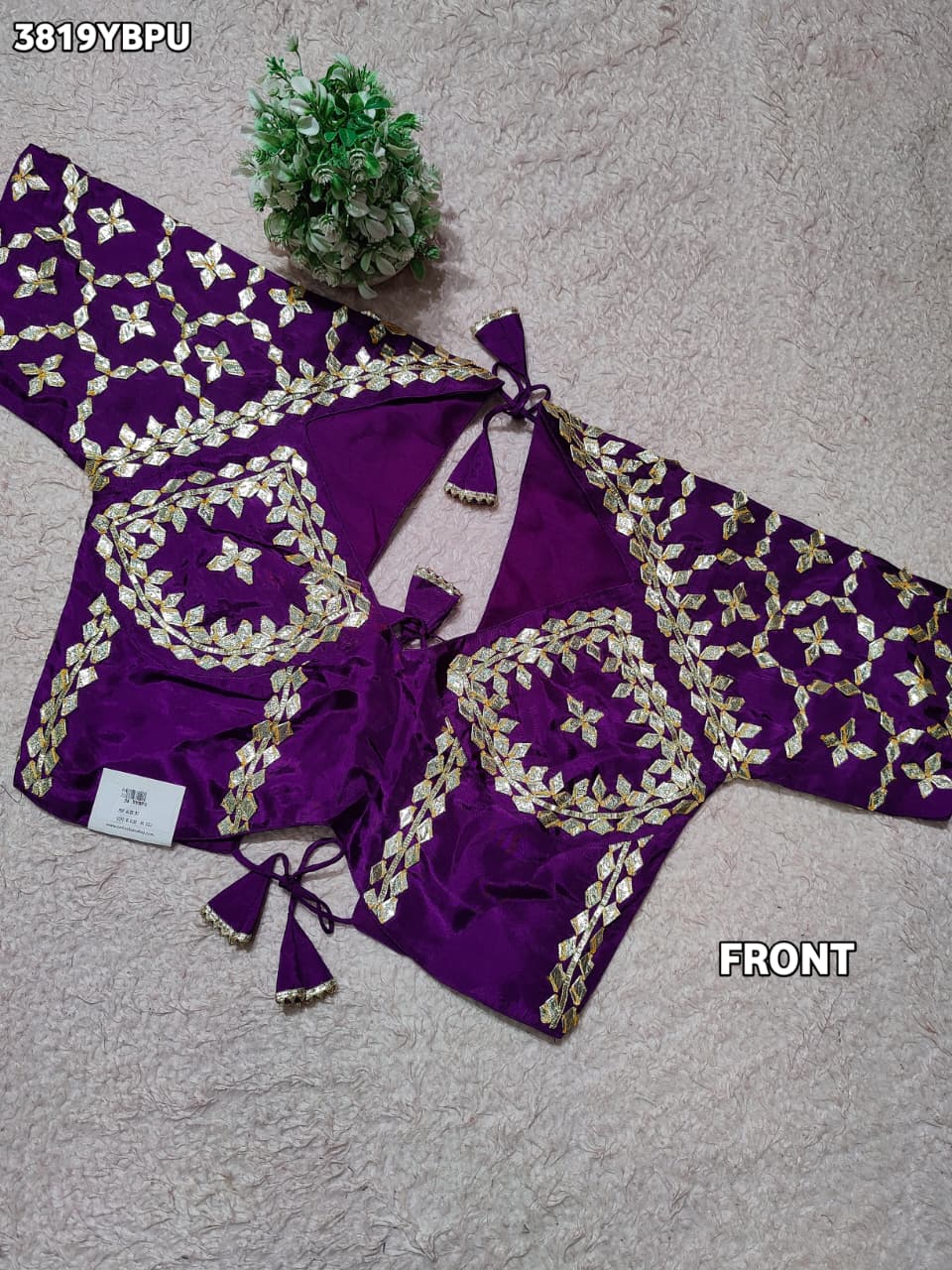 Premium Quality HO Silk Blouse for Festive Occasions   JNK