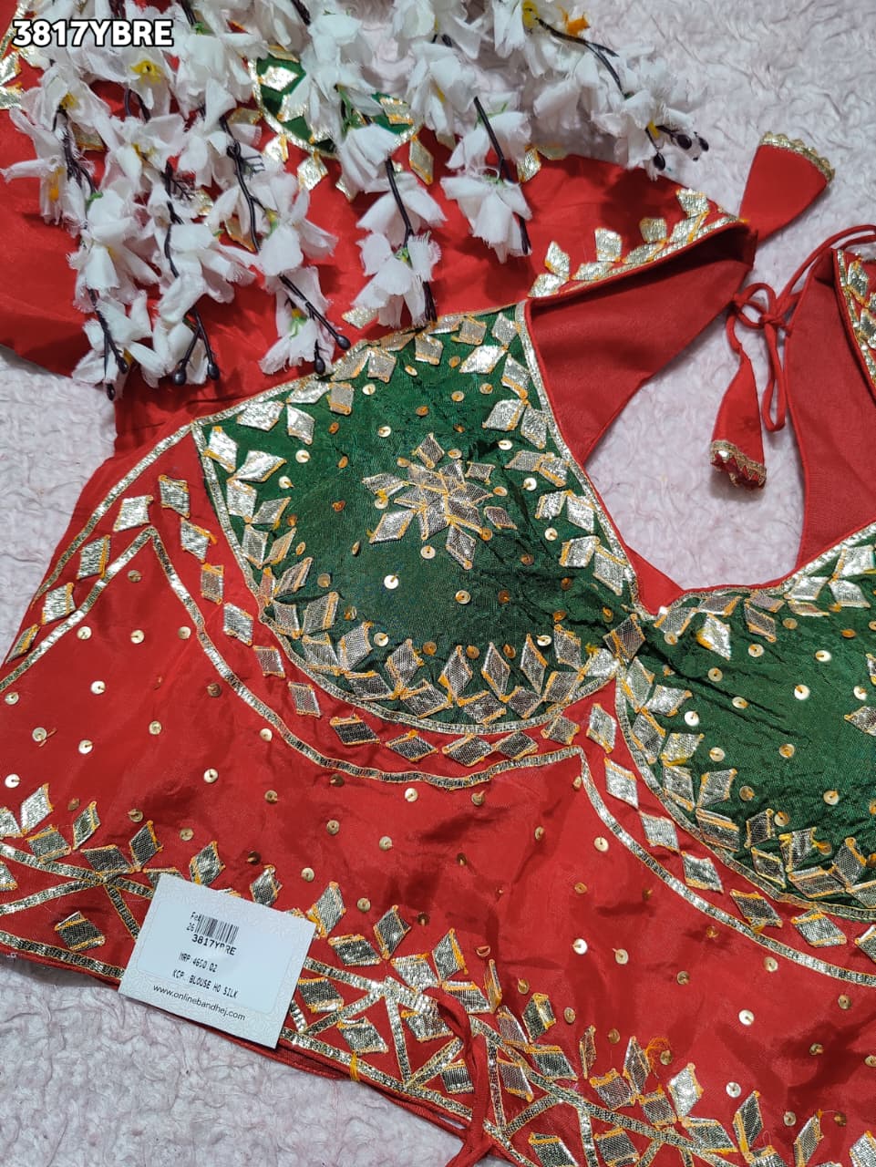 Gota Patti Glam HO Silk Designer Blouse PRD