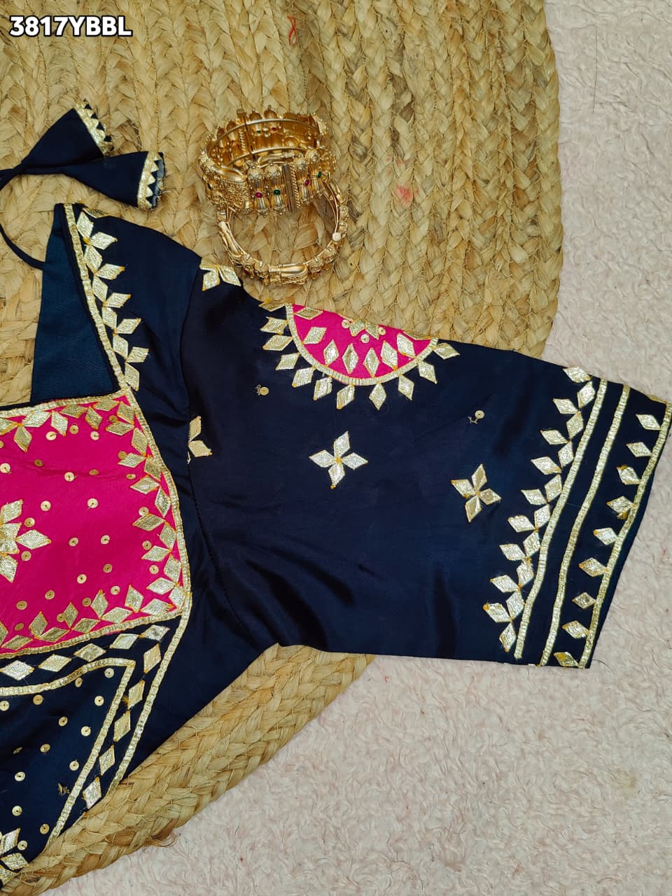 Royal Look HO Silk Blouse with Beautiful Gota Patti Detailing PRD