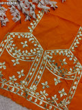 Elegant Gaji Silk Designer Blouse with Gotapatti Work RG