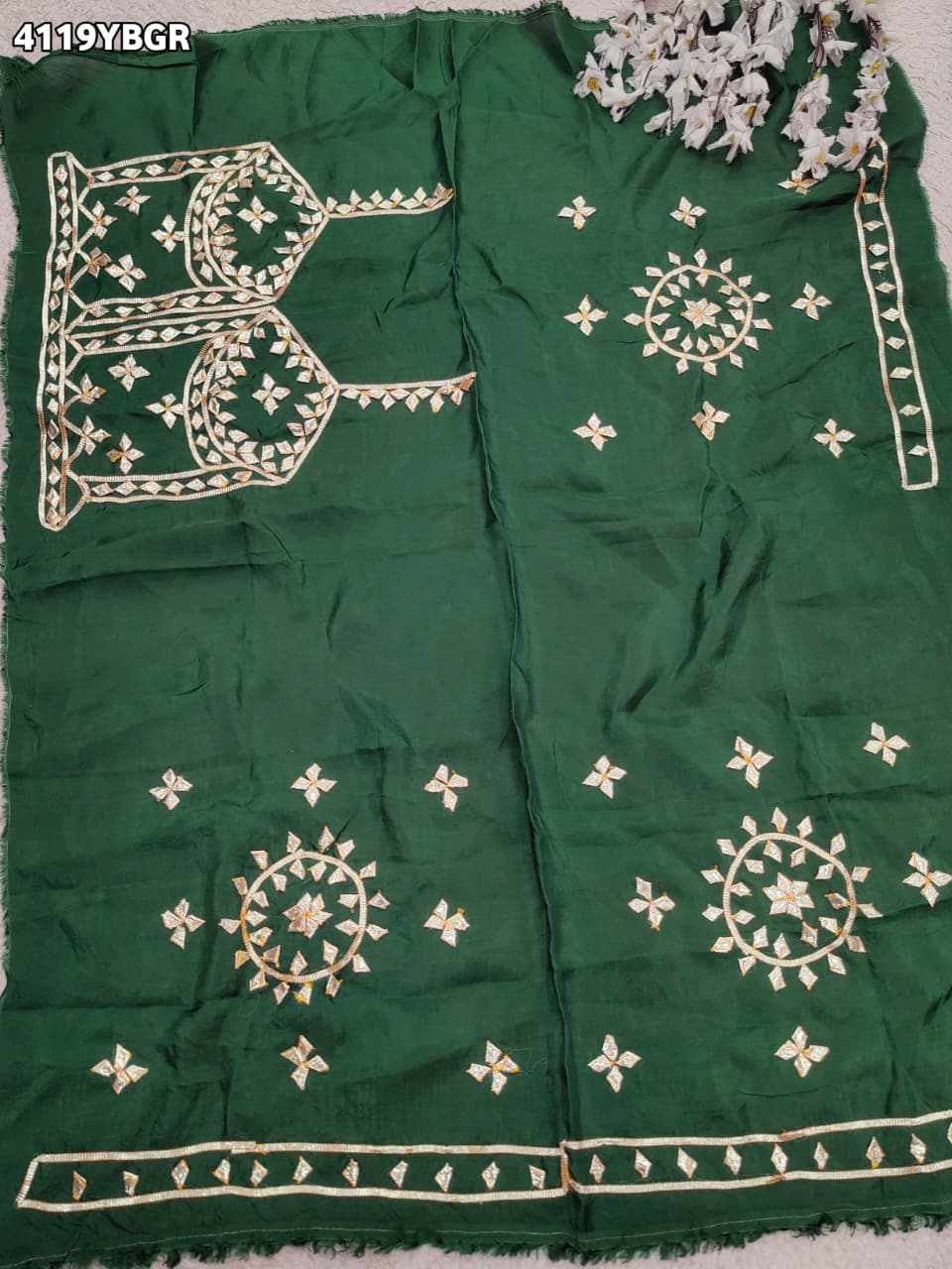 Designer Gaji Silk Blouse for Festive Wear RG
