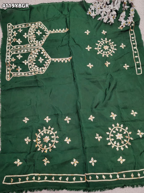 Designer Gaji Silk Blouse for Festive Wear RG