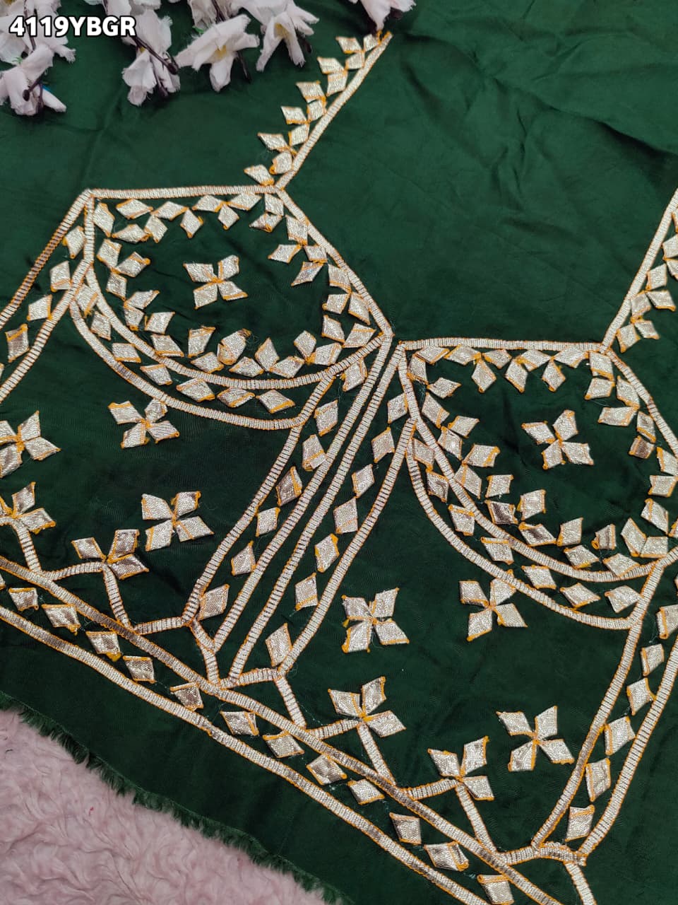 Designer Gaji Silk Blouse for Festive Wear RG