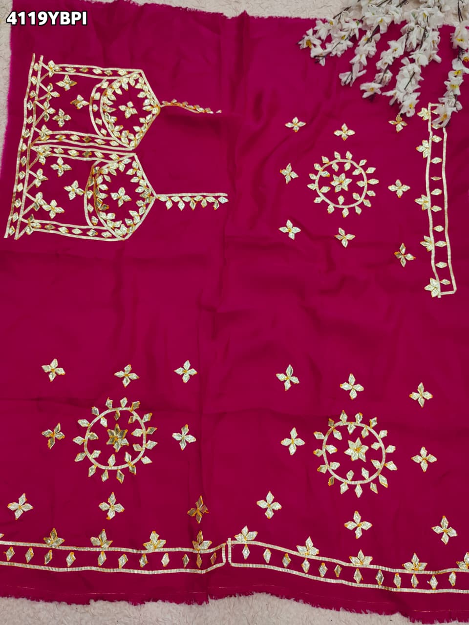 Premium Gaji Silk Blouse with Beautiful Gotapatti Work RG