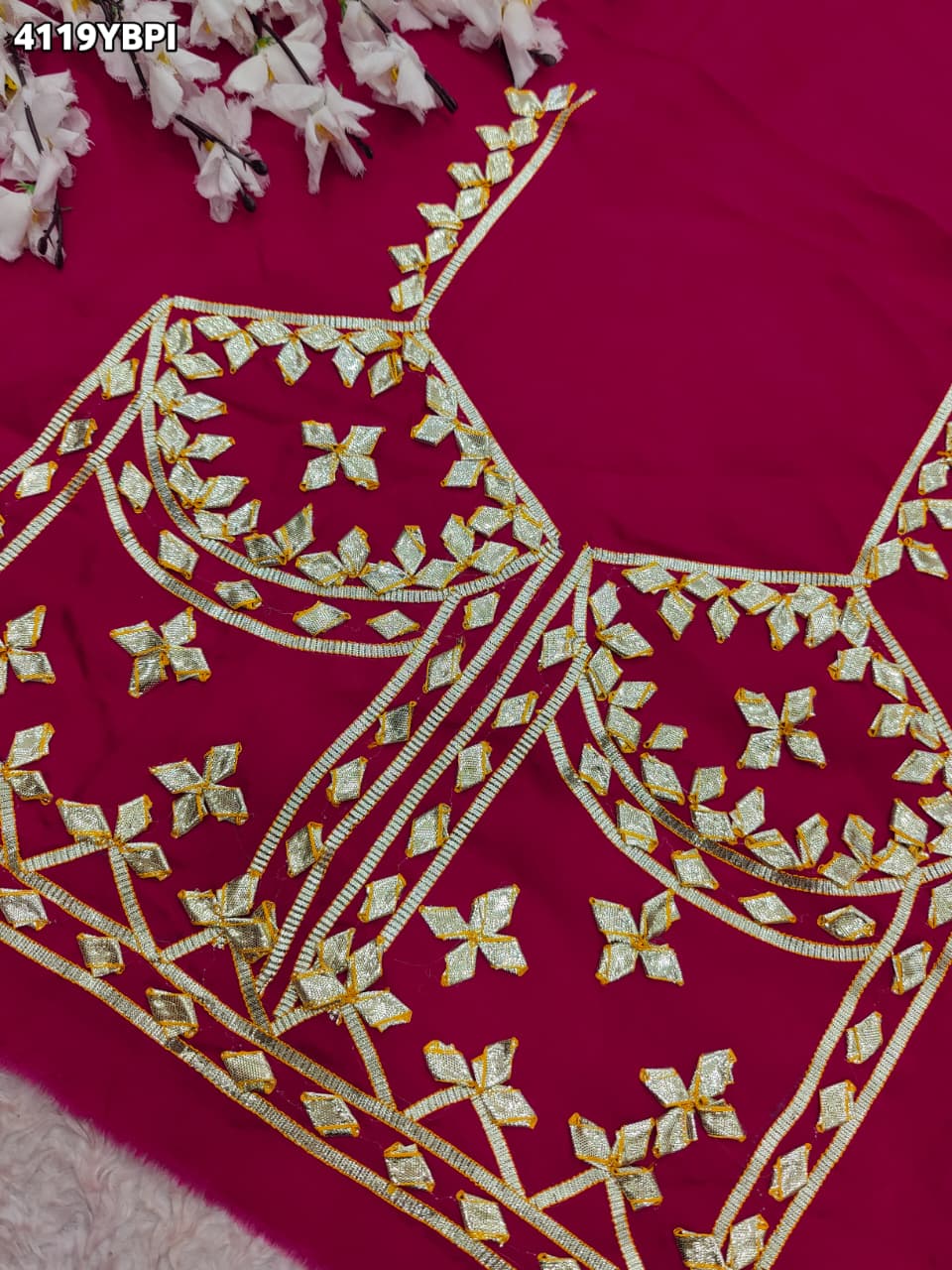 Premium Gaji Silk Blouse with Beautiful Gotapatti Work RG