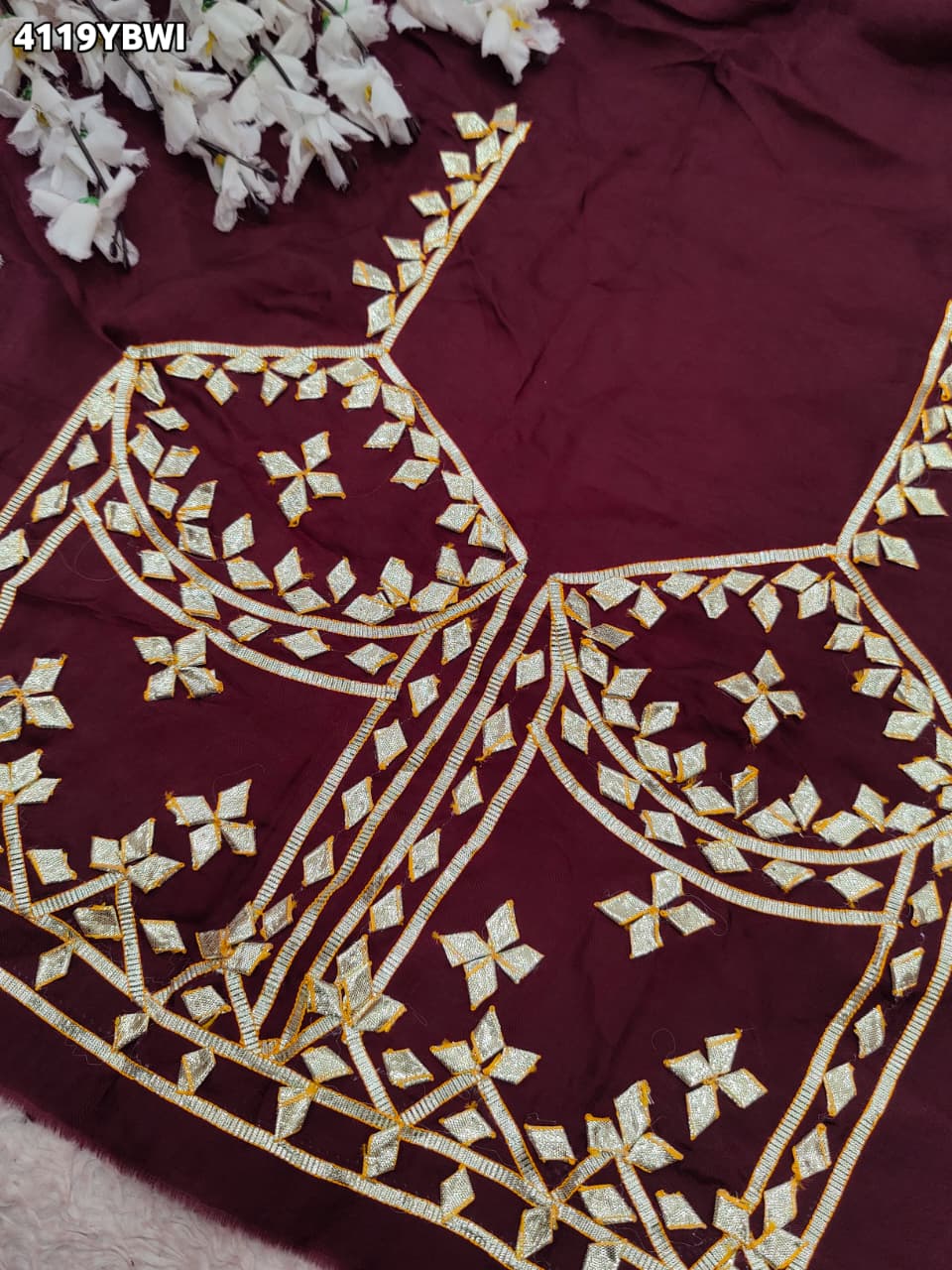 Festive Special Gaji Silk Blouse with Rich Gotapatti Detailing RG