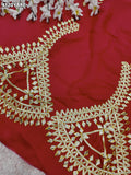 Designer Statement Gaji Silk Blouse with Gotapatti Touch RG