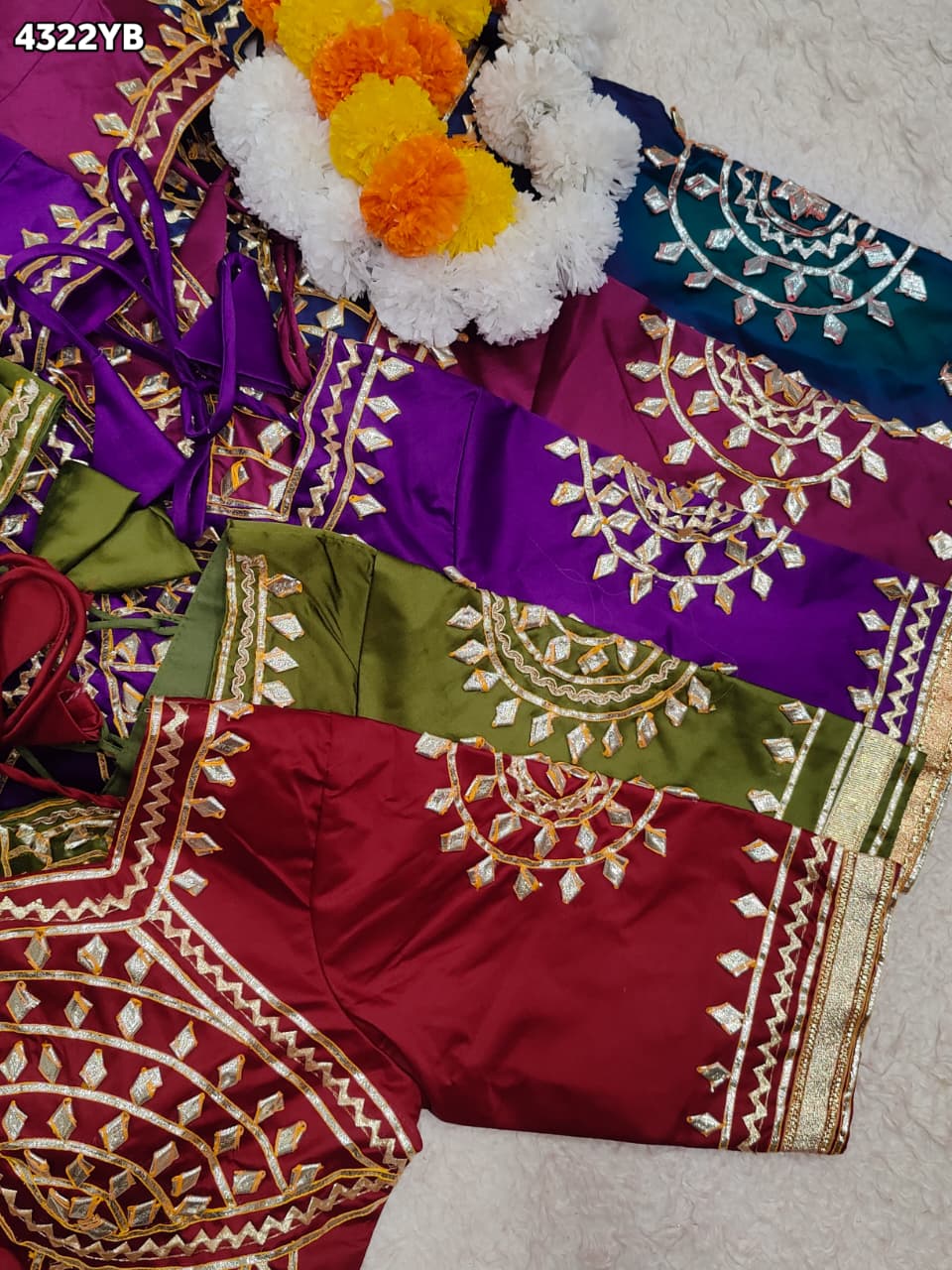 New Exclusive Gaji Silk Blouse with Designer Gota Patti Work Blouse PRD