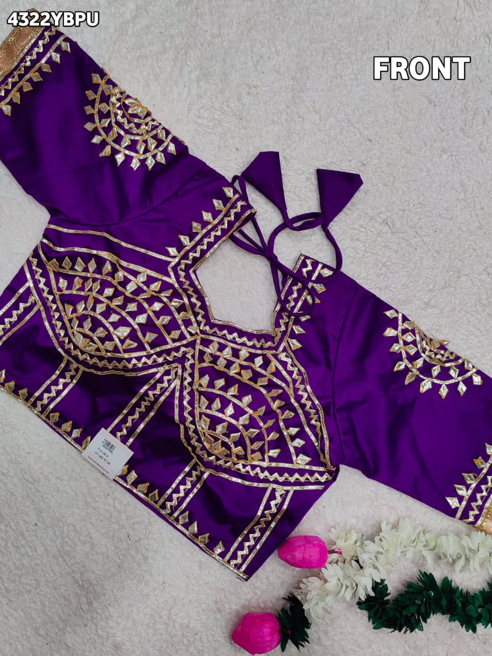 New Exclusive Gaji Silk Blouse with Designer Gota Patti Work Blouse PRD
