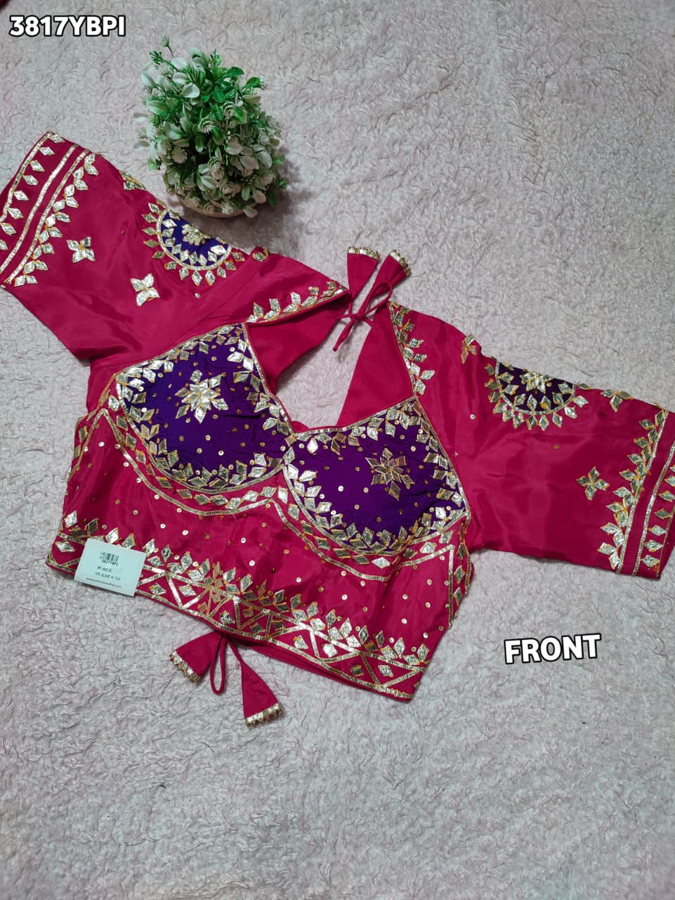 Luxury Ethnic HO Silk Designer Blouse  PRD